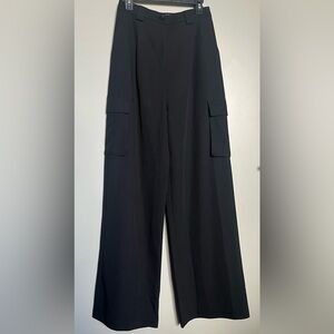 ASOS Black Wide Leg Cargo Pants Sz 6